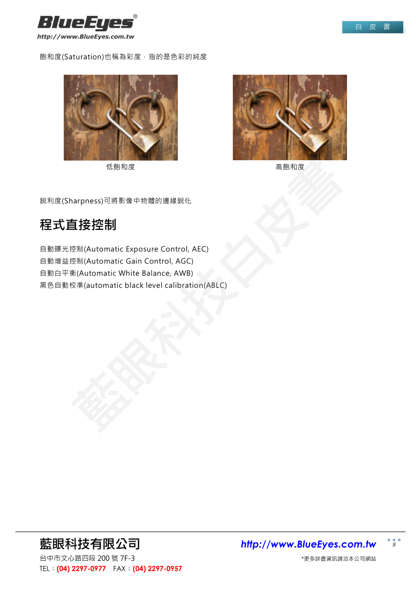 Common Camera Parameters Description and Actual Uses